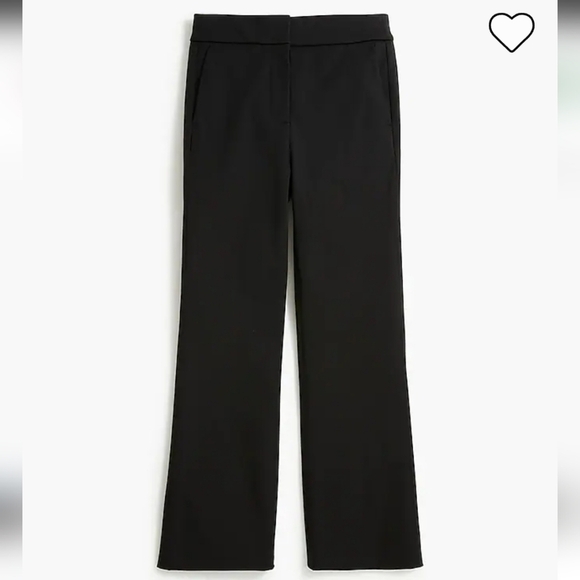 J Crew Kelsey Black Cotton/Viscose Flare Pant - Sz 4 - Picture 6 of 11